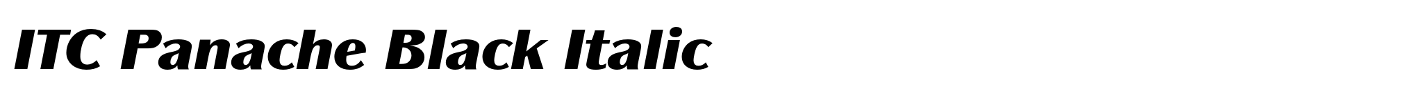 ITC Panache Black Italic image